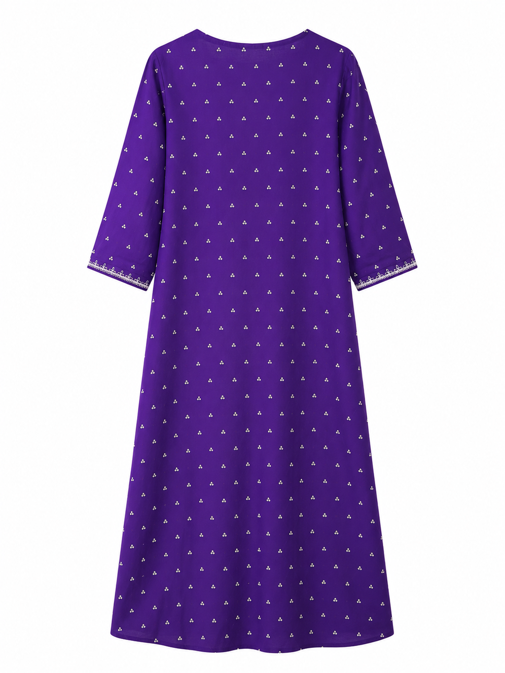 Royal Violet Anarkali Kurti Set