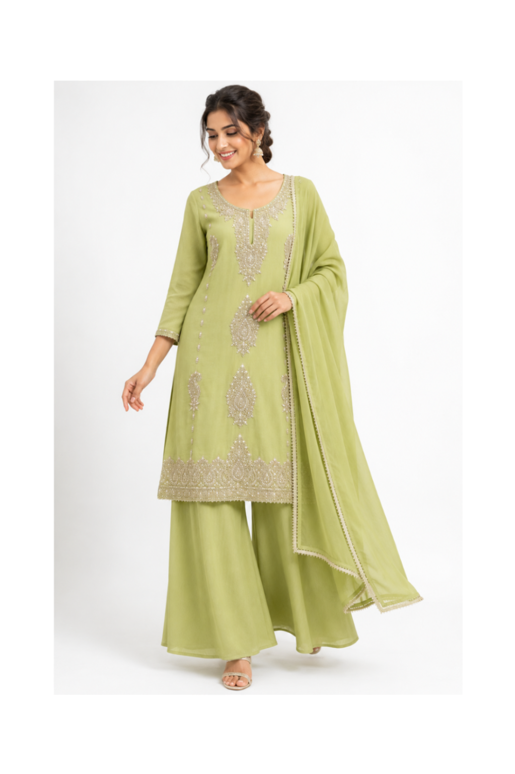 Pistachio Pearl Suit Set