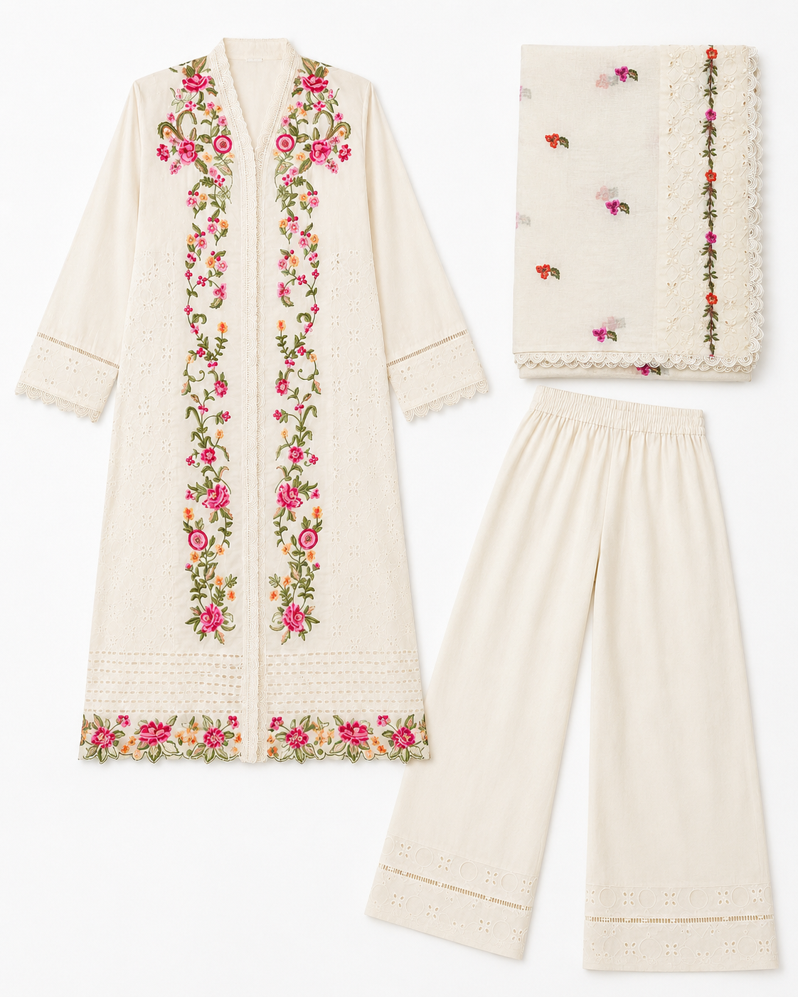 Petal Poetry Kurti Set