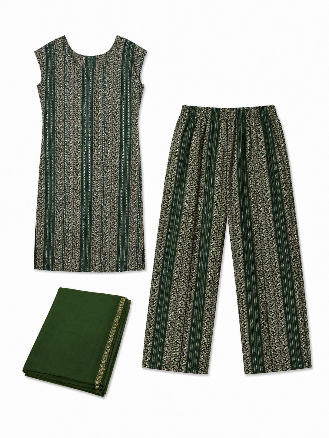 Emerald Allure Kurti Set