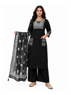 Siyah Noor Kurti Set