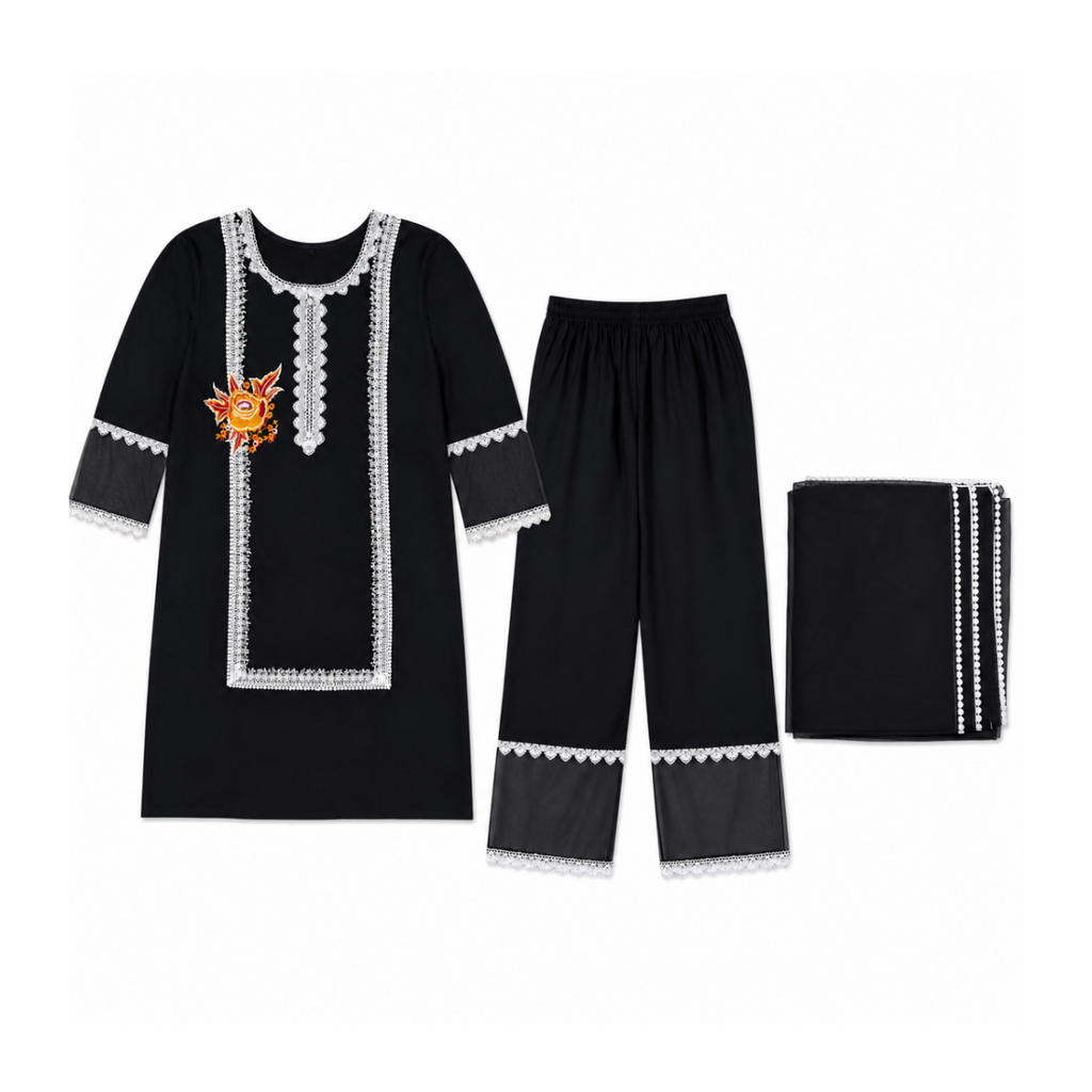 Moonlit Amber Kurti Set
