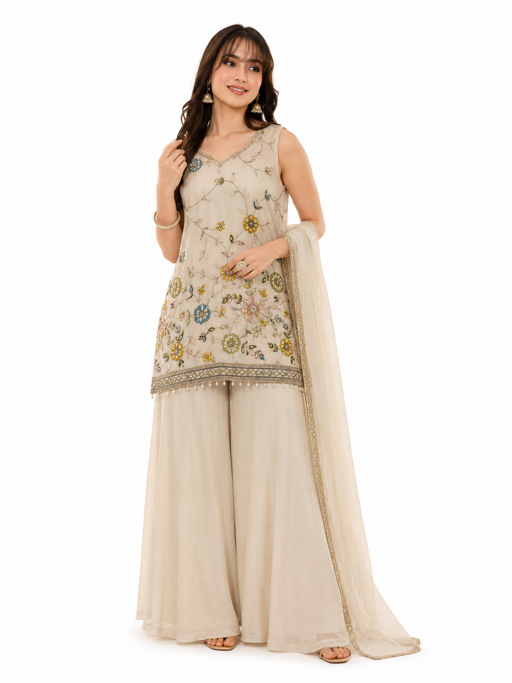 Secret Garden Sharrara Set