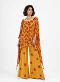 Sunehri Gul Kaftan Set