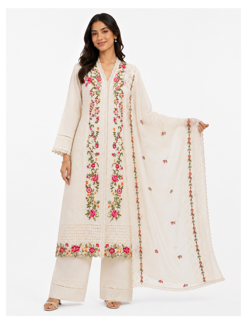 Petal Poetry Kurti Set