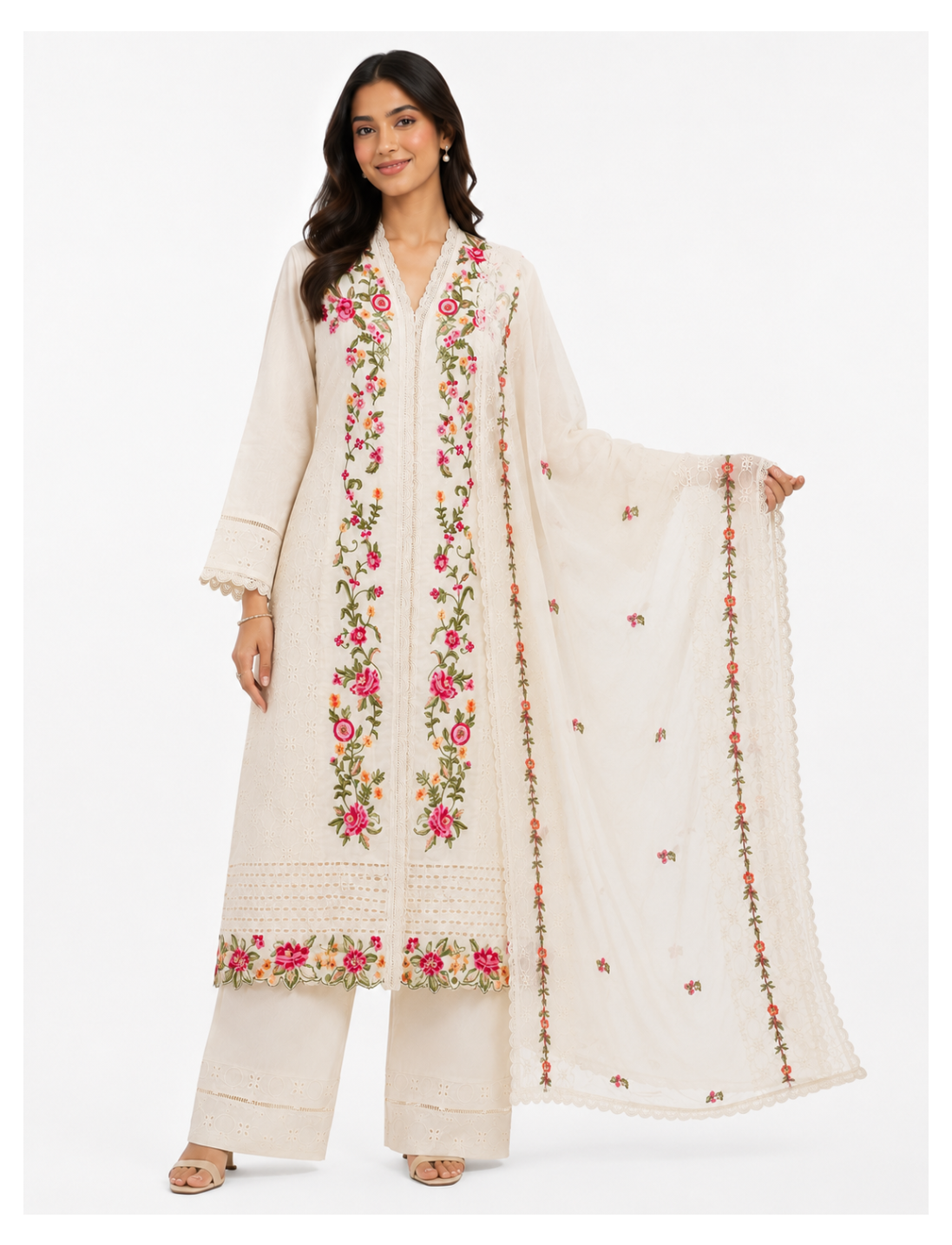 Petal Poetry Kurti Set
