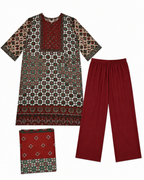 Crimson Charm Kurti Set