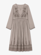 Mocha Taupe Anarkali Set