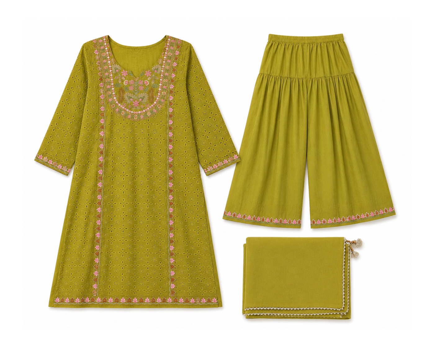 Macha Blush Kurta Set