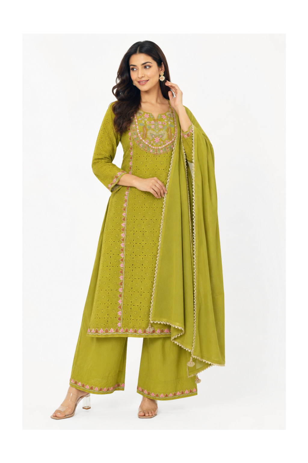 Macha Blush Kurta Set