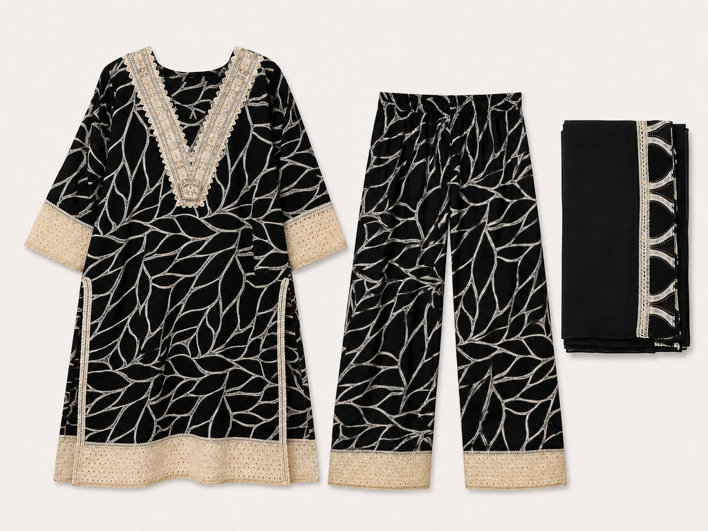 Noir Muse Kurti Set