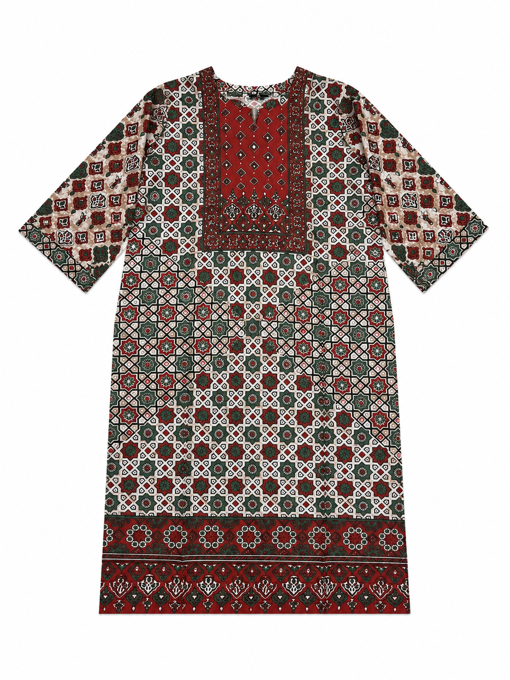 Crimson Charm Kurti Set