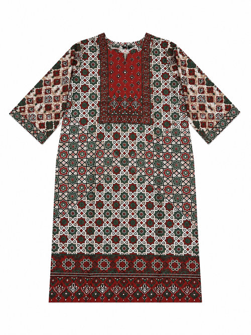 Crimson Charm Kurti Set
