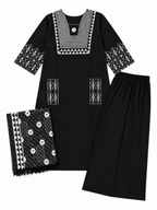 Siyah Noor Kurti Set