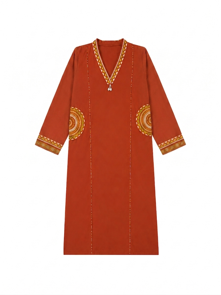 Rust Heritage Kurti set