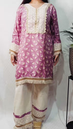 Lavender Mosaic Tunic Set