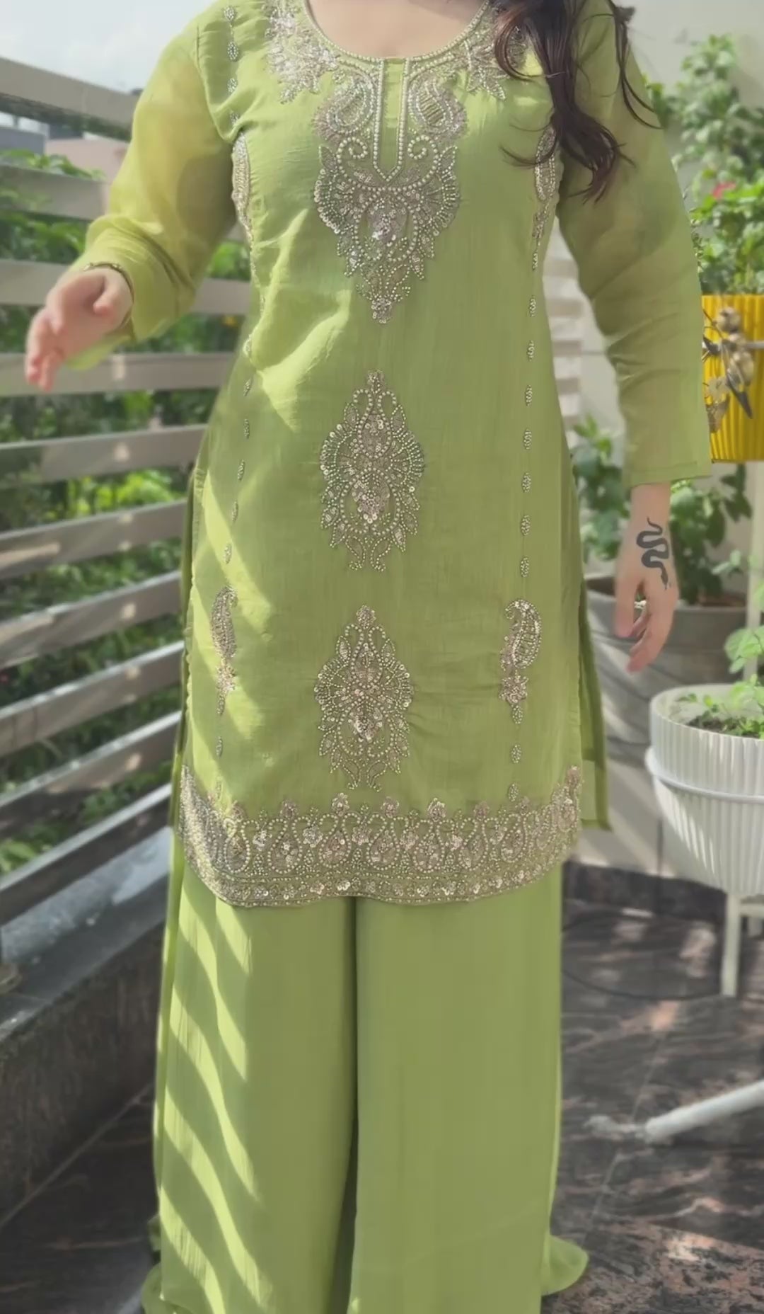 Pistachio Pearl Suit Set