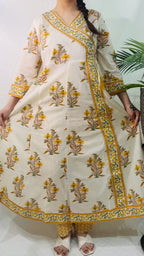 Ivory Blossom Angrakha Set